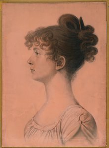 Portret Elizabeth Bland Mayo z Powhattan Seat, ok. 1808 (węgiel, biała kreda i pastelowa kredka bistre na papierze leżącym na pokładzie)