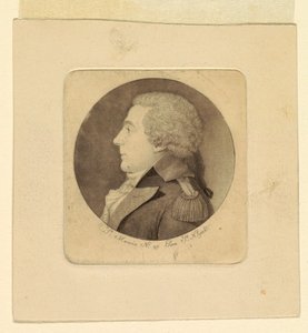 Portret młodego mężczyzny autorstwa Charles Balthazar Julien Févret de Saint Mémin