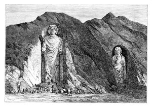 Colossal Idols, Upper Bamlan Valley, Afganistan, 1895.