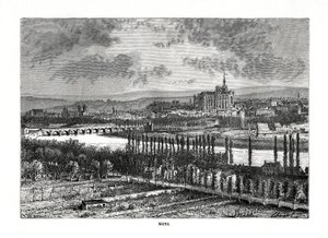 Metz, Francja, XIX w. autorstwa Charles Barbant