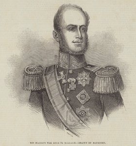 Jego Królewska Mość Król Holandii autorstwa Charles Baugniet