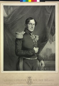 Król Belgów Leopold I (litografia) autorstwa Charles Baugniet