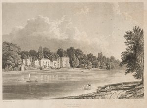 Willa Papieży, Twickenham, 1828. autorstwa Charles Bentley