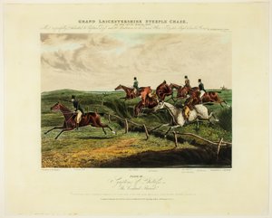 Symptomy niepokoju, od The Grand Steeplechase Over Leicestershire autorstwa Charles Bentley