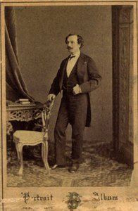 Marius Petipa, rosyjski tancerz baletowy i choreograf, ok. 1855 autorstwa Charles Bergamasco