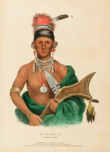 AP-PA-NOO-SE. SAUKIE CHIEF, z Historii plemion indiańskich Ameryki Północnej autorstwa Charles Bird King