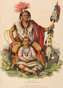 KEOKUK. WÓDZ SACÓW I FOXÓW, z Historii plemion indiańskich Ameryki Północnej autorstwa Charles Bird King