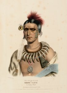 MA-HAS-KAH, z Historii plemion indiańskich Ameryki Północnej autorstwa Charles Bird King