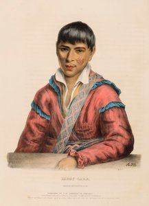 PADDY-CARR. CREEK INTERPRETER., z Historii plemion indiańskich Ameryki Północnej autorstwa Charles Bird King