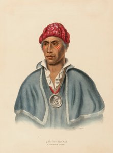 QUA-TA-WA-PLA. WÓDZ SHAWANOE z Historii plemion indiańskich Ameryki Północnej autorstwa Charles Bird King