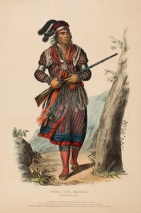 TUKO-SEE-MATHLA. A SEMINOLE CHIEF., z Historii plemion indiańskich Ameryki Północnej autorstwa Charles Bird King