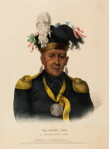 WA-BAUN-SEE, A POTTAWATOMIE CHIEF, z Historii plemion indiańskich Ameryki Północnej autorstwa Charles Bird King