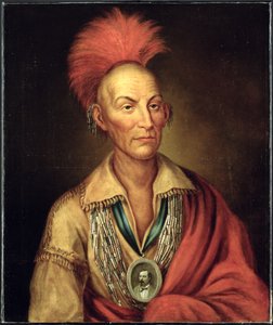 Portret Black Hawk (1767-1838) autorstwa Homera Hendersona c.1870