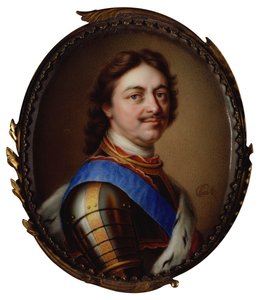 Portret cesarza Piotra I Wielkiego 1672-1725, 1717.