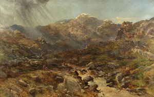 Głowa Nant Francon, Capel Curig, Północna Walia (olej na płótnie)