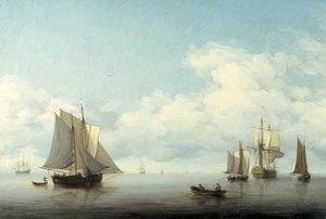 „Pejzaż morski z żeglugą”, 1743-1759 autorstwa Charles Brooking