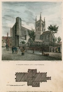 Kościół św. Zbawiciela, Southwark, Surrey, widok z północnego zachodu