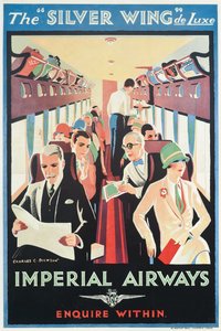 Plakat reklamujący Imperial Airways (litografia kolorowa) autorstwa Charles C. Dickson