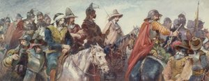 Kawaleria eskortująca więźniów (rysunek)