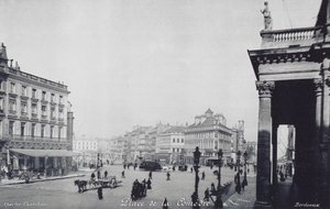 Bordeaux: Place de la Comedie (zdjęcie czarno-białe) autorstwa Charles Chambon