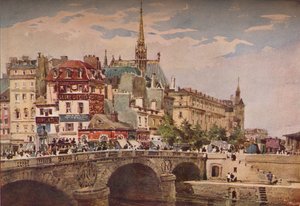 Paryż z Pont St Michel, c1846