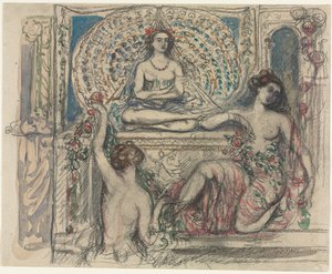 Tron Pawia autorstwa Charles Edward Conder