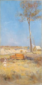 Pod południowym słońcem (obóz łupaczy) autorstwa Charles Edward Conder