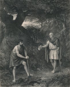 Timon i Flawiusz Timon z Aten, c1870