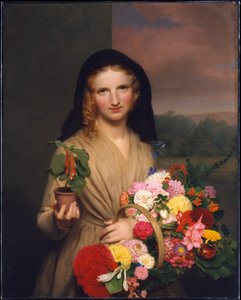 Dziewczyna Kwiat autorstwa Charles Cromwell Ingham