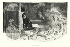 Świąteczna fantazja (litografia) autorstwa Charles Dana Gibson
