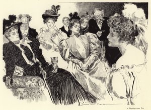 Herbata w salonie autorstwa Charles Dana Gibson