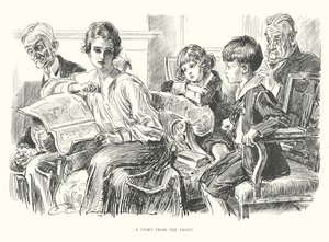 Opowieść z frontu (litografia) autorstwa Charles Dana Gibson