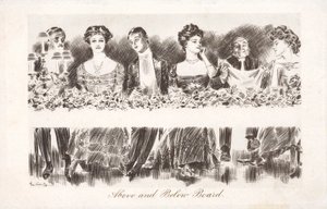 Powyżej i poniżej płyty (lito) autorstwa Charles Dana Gibson
