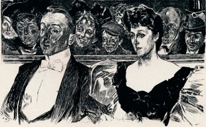 W Teatrze, c.1876-1898, 1898 autorstwa Charles Dana Gibson