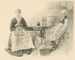 Caleb Plummer i jego córka autorstwa Charles Dana Gibson