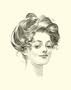 Ilustracja do drabiny społecznej autorstwa Charles Dana Gibson