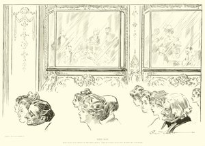 Ilustracja do drabiny społecznej autorstwa Charles Dana Gibson