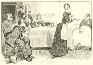 Ilustracja do drabiny społecznej autorstwa Charles Dana Gibson