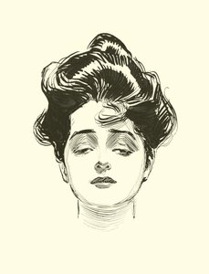 Ilustracja do drabiny społecznej autorstwa Charles Dana Gibson