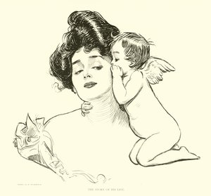 Ilustracja do drabiny społecznej autorstwa Charles Dana Gibson