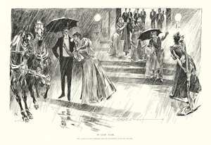 W roku przestępnym (litografia) autorstwa Charles Dana Gibson
