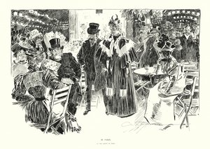 W Paryżu (litografia) autorstwa Charles Dana Gibson