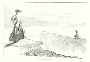 "Look before you Leap" (litografia) autorstwa Charles Dana Gibson