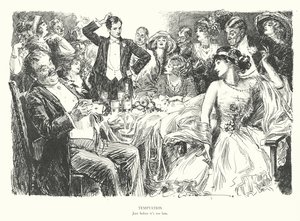 Pokusa, zanim będzie za późno (litografia) autorstwa Charles Dana Gibson