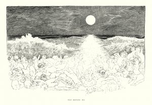 To niespokojne morze (litografia) autorstwa Charles Dana Gibson