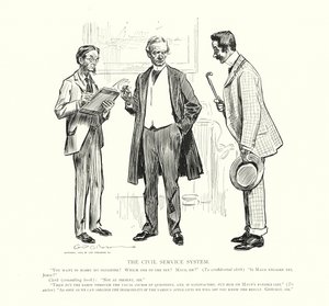 System służby cywilnej (litografia) autorstwa Charles Dana Gibson