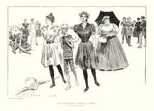 Przepracowany amerykański ojciec (litografia) autorstwa Charles Dana Gibson