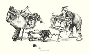 Rywalizujące opery (litografia) autorstwa Charles Dana Gibson