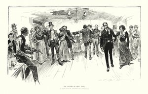 Salony Nowego Jorku (litografia) autorstwa Charles Dana Gibson