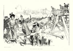 Ulice Nowego Jorku (litografia) autorstwa Charles Dana Gibson
